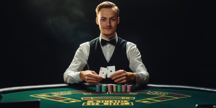 bgibola live live-dealer table interface on mobile phone, showing blackjack and Dragon Tiger games